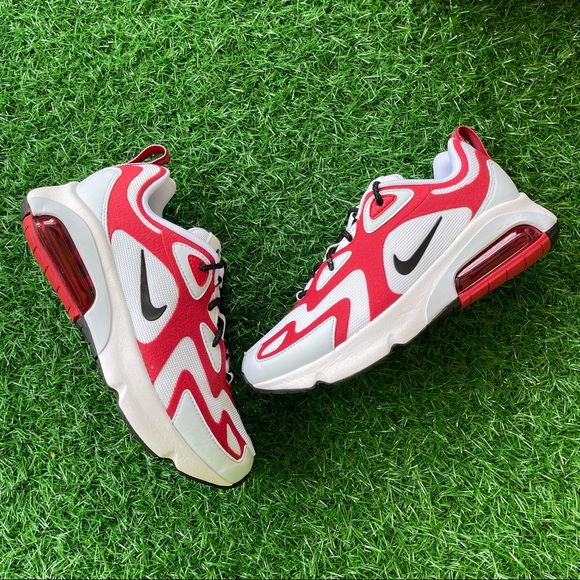 Nike Air Max 200 White / Black - Gym Red - Picture 5 of 9